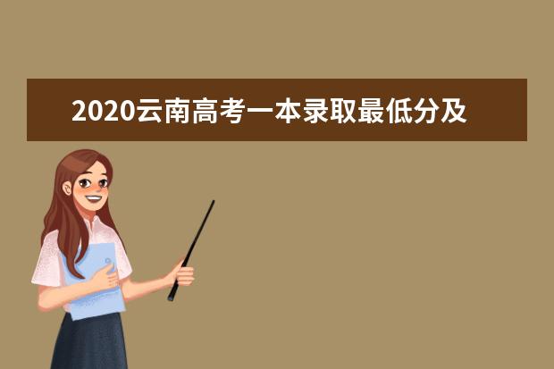 2020云南高考一本录取最低分及招生人数一览表