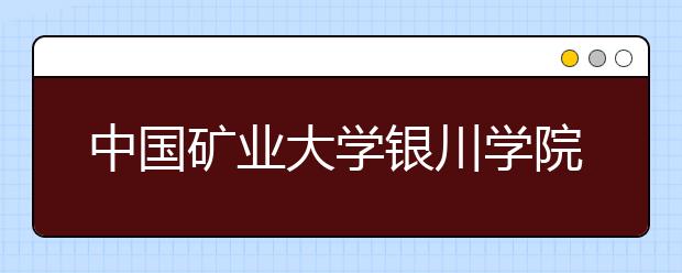 中国矿业大学银川学院2020年艺术类招生简章