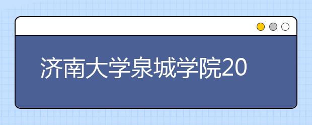 济南大学泉城学院2020年不再组织摄影类专业校考