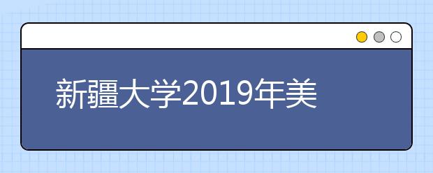 新疆大学2019年美术类专业招生简章