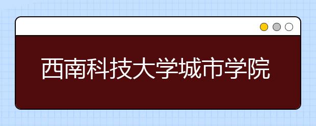 西南科技大学城市学院2019年招生章程（含美术类）