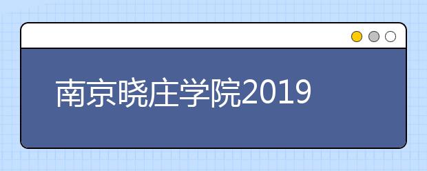 南京晓庄学院2019年招生章程（含艺术类）