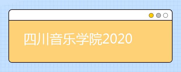 四川音乐学院2020年取消校考的美术专业与省份