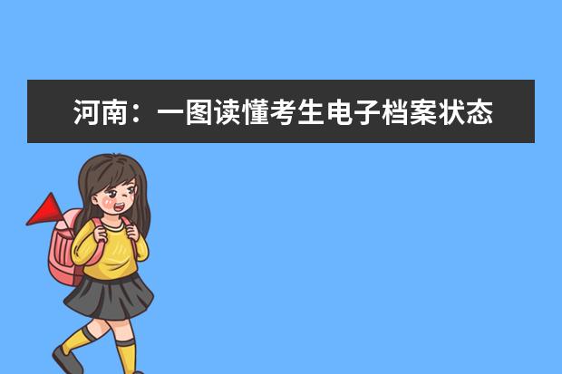 河南：一图读懂考生电子档案状态