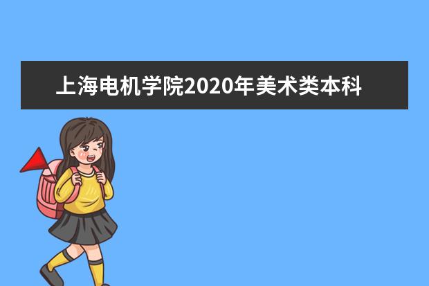 上海电机学院2020年美术类本科专业录取分数线