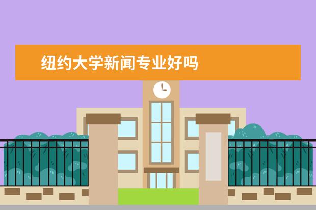 纽约大学新闻专业好吗