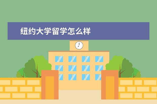 纽约大学留学怎么样