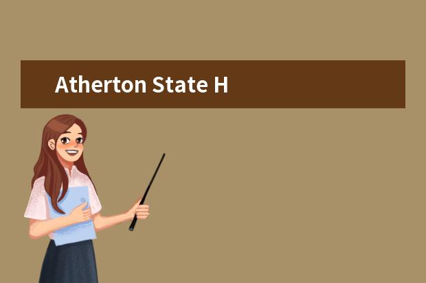 Atherton State High School师生情况怎么样 师资力量如何