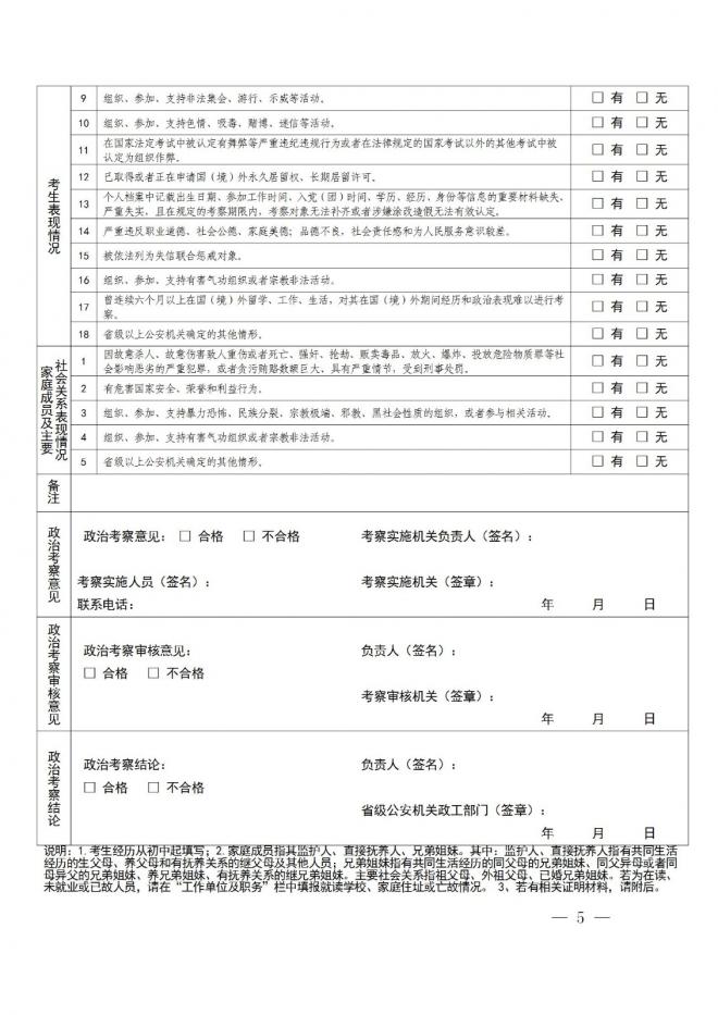 2022黑龙江公安高校公安专业招生政治考察及体检面试体能测评考生必读