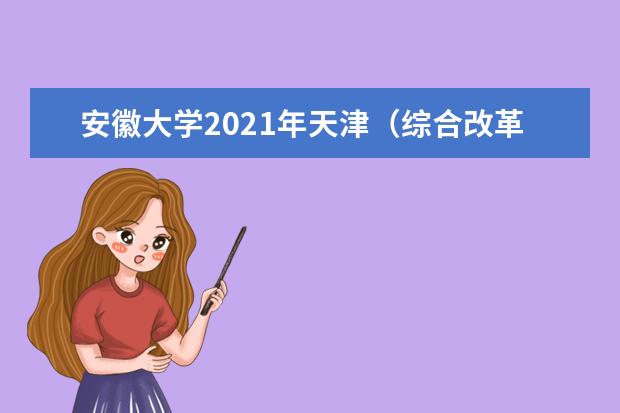 安徽大学2021年天津（综合改革）中外合作办学分专业录取分数线