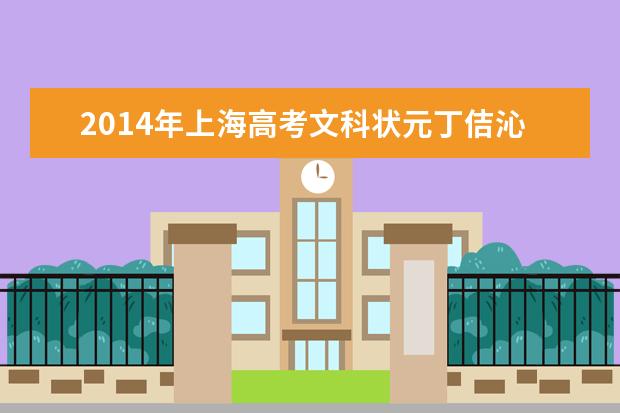 2014年上海高考文科状元丁佶沁556