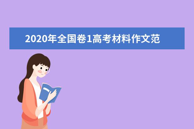 2020年全国卷1高考材料作文范文：写给外国青年的一封信