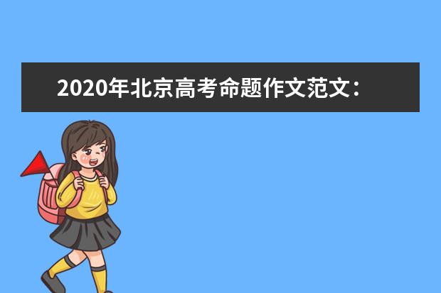 2020年北京高考命题作文范文：智慧是维系成功的纽带