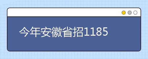 今年安徽省招1185名军校生和国防生