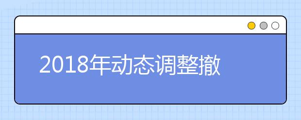 2018年动态调整撤销的学位授权点名单