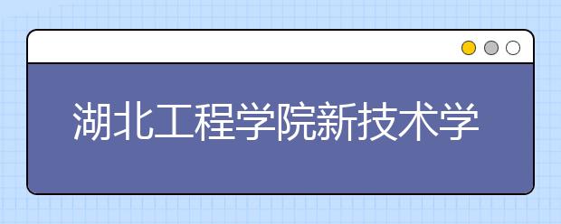 湖北工程学院新技术学院2019年招生章程（含美术类）