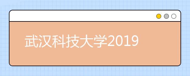 武汉科技大学2019年艺术类专业招生简章