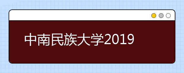 中南民族大学2019年音乐舞蹈学院招生简章