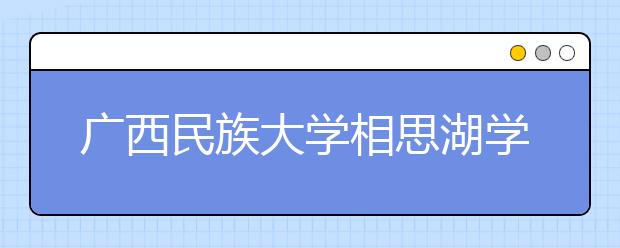 广西民族大学相思湖学院2019年广东省播音与主持艺术校考简章