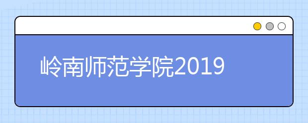 岭南师范学院2019年艺术类校考成绩查询