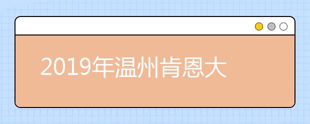 2019年温州肯恩大学浙江省美术类专业录取线