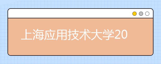 上海应用技术大学2019年美术类专业录取分数线