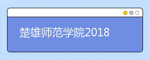 楚雄师范学院2018年艺术类本科专业录取分数线