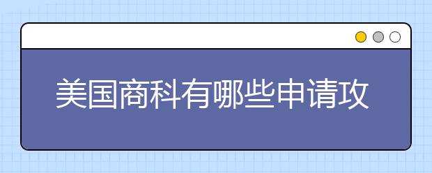 美国商科有哪些申请攻略