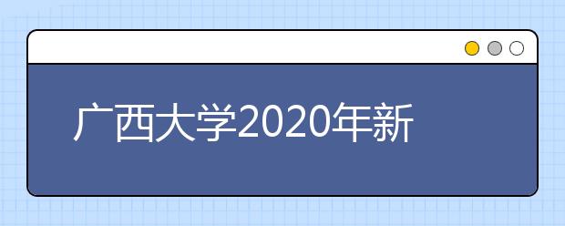 广西大学2020年新增艺术设计学专业