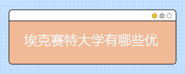 埃克赛特大学有哪些优势专业？