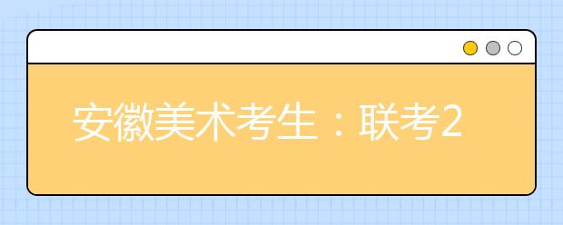 安徽美术考生：联考290分文化课429可报考的院校