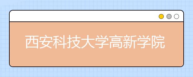 西安科技大学高新学院2020年艺术类招生考试调整实施方案