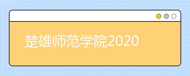 楚雄师范学院2020年招生章程（含艺术类）