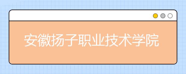 安徽扬子职业技术学院2020年安徽省高职分专业招生计划