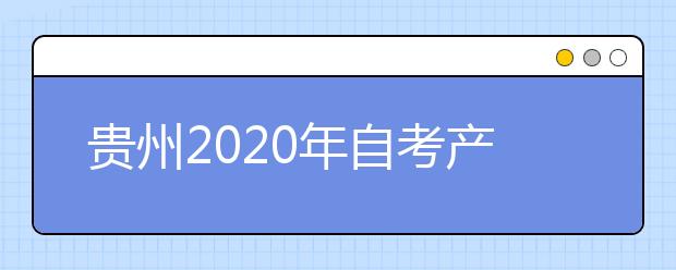 贵州2020年自考产品设计（环境艺术设计方向）（专升本）专业计划