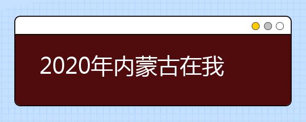 2020年内蒙古在我区设点组织校考的招生高校和招生专业