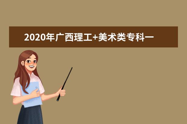 2020年广西理工+美术类专科一分一档表（总分=总成绩+全国性加分）