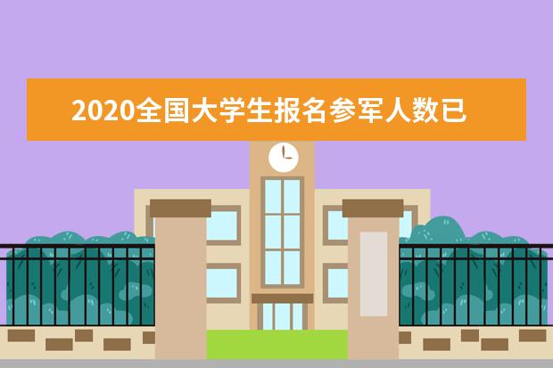 2020全国大学生报名参军人数已达107.8万