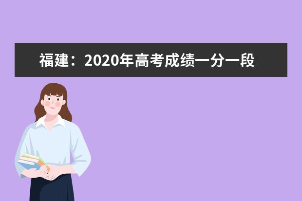 福建：2020年高考成绩一分一段表（文史类）