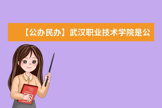 【公办民办】武汉职业技术学院是公办还是民办大学？