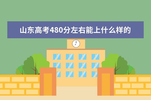 山东高考480分左右能上什么样的大学