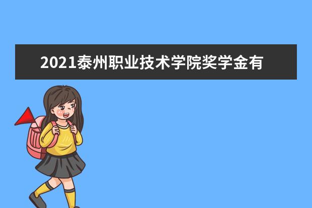 2021泰州职业技术学院奖学金有哪些 奖学金一般多少钱?