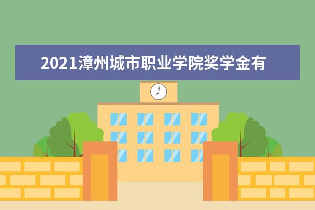 2021漳州城市职业学院奖学金有哪些 奖学金一般多少钱?