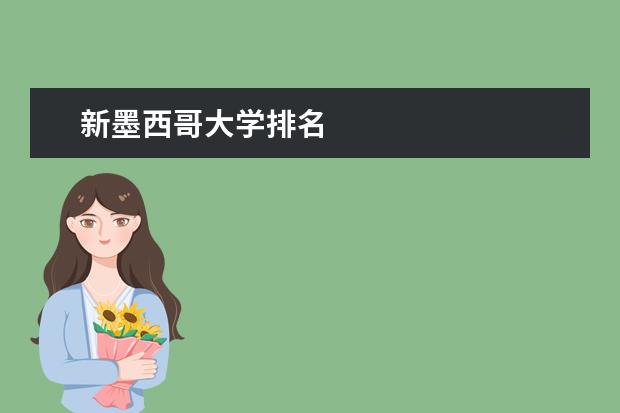 新墨西哥大学排名