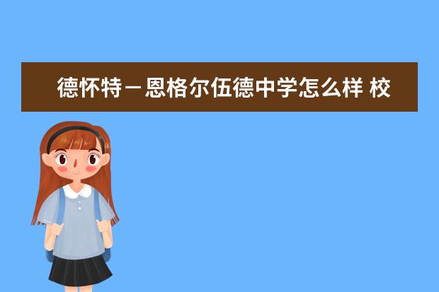 德怀特-恩格尔伍德中学怎么样 校园生活
