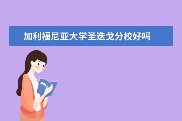 加利福尼亚大学圣迭戈分校好吗