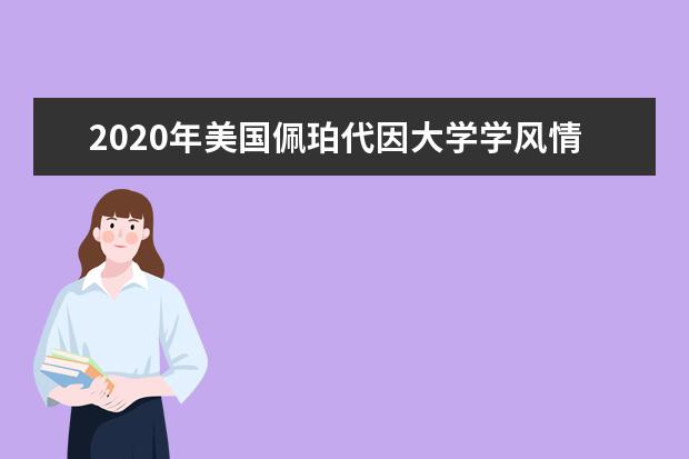 2020年美国佩珀代因大学学风情况详解