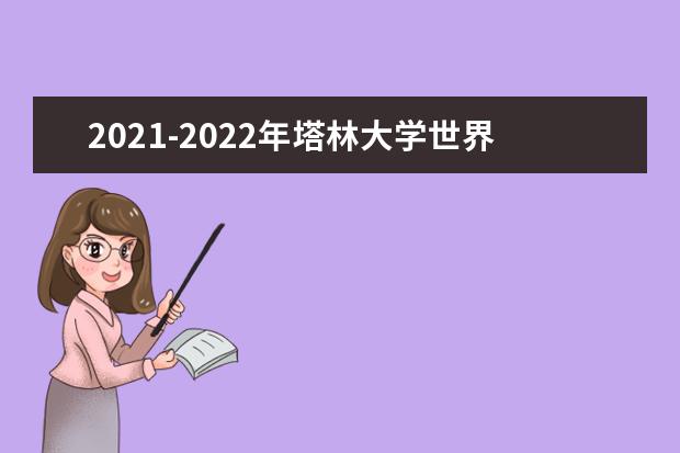 2021-2022年塔林大学世界排名多少【QS最新第1001-1200名】