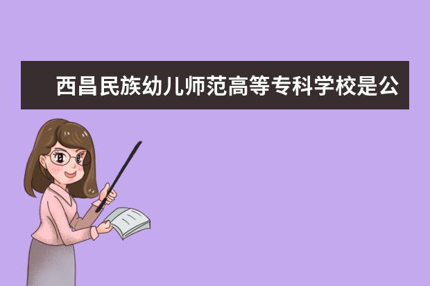 西昌民族幼儿师范高等专科学校是公办还是民办大学？