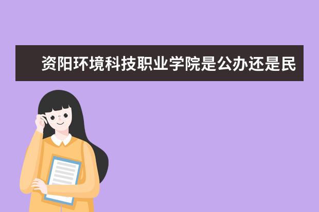 资阳环境科技职业学院是公办还是民办大学？